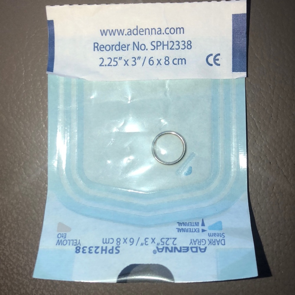 Gold ring for nose or ear piercings